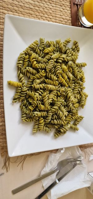 Pesto pasta at Camino al Sol in Havana