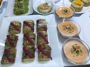 Selection of prepared items at Camino al Sol at Camino al Sol in Havana