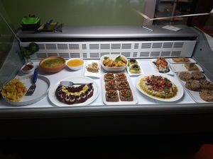 Food selection at Camino al Sol in Havana