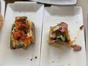 Mushroom/nut pate and yucca  at Camino al Sol in Havana