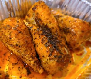 Vegan wings with buffalo sauce at Troy's Italian Kitchen in Arlington