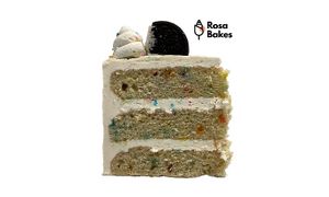 Vegan Confetti Cake at Troy's Italian Kitchen in Arlington