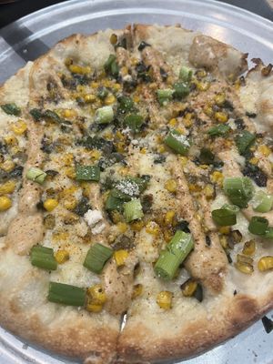 Elote pizza 🤍🌱  at Troy's Italian Kitchen in Arlington