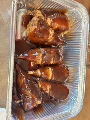 BBQ wings   at Troy's Italian Kitchen in Arlington