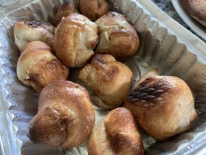 Garlic knots come with marinara  at Troy's Italian Kitchen in Arlington