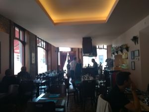 The inside at Chez Bacchus in Lille