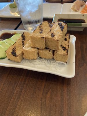 Grilled tofu with tamarind sauce  at Pacific East in Cleveland Heights