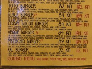 Veggie Burger is vegan if you remove the yoghurt-garlic sauce at Good Food in Split