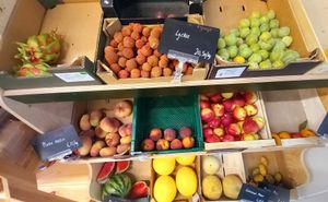 some fruits at Lousbergmarkt in Ghent