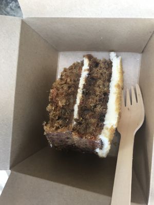 Carrot cake  at The Blue Bell in New Quay