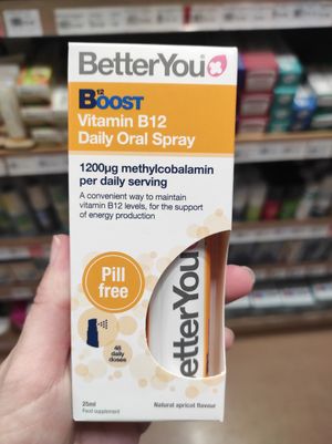 B12 spray at Nourish - Wicklow St in Dublin