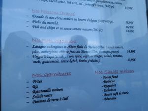 vegan and vegetarian dishes at Les Flots in Crozon