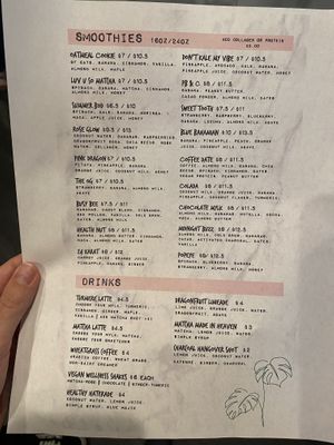 Menu at Sweet Soul in Tampa