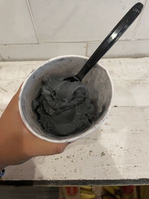 Charcoal ice cream at Sweet Soul in Tampa