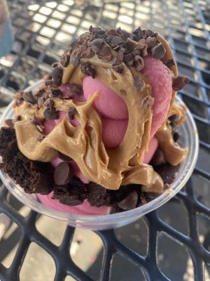 Season Strawberry ice cream   at Sweet Soul in Tampa