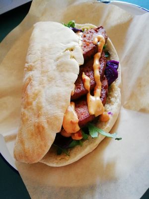 Vegan doner kebab at The Birds in East London