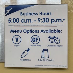 Sign  at DCA - CAVA - TB in Arlington