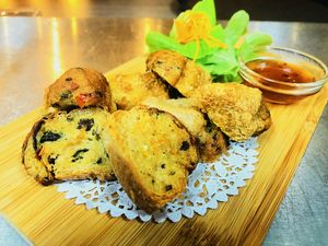 Deep fry Stuffed tofu at Siam Pesto in Warragul
