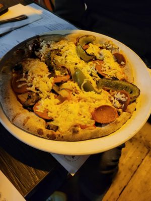 Yves veggie peperonni at Il Focolaio in Montreal