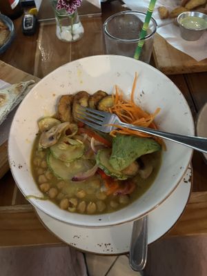 Chickpea curry  at Sibu Cafe in Uvita