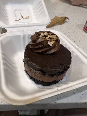 Vegan dark chocolate cake  at Sibu Cafe in Uvita