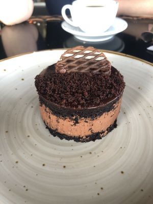 Vegan chocolate cake at Sibu Cafe in Uvita