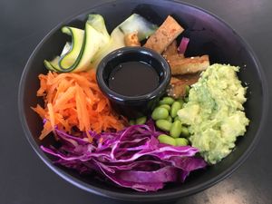 Tofu Poke Bowl at Chelle's Soulfood in Officer