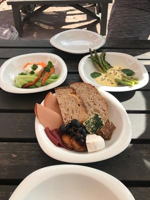 Delicious vegan cheese plate! at Puhuri By Tartine in Helsinki