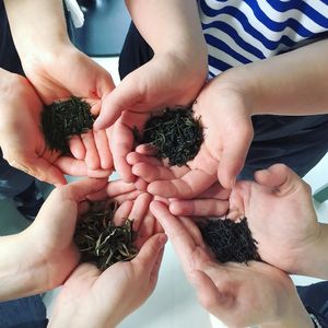 It's teatime. at Puhuri By Tartine in Helsinki