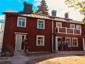 Crew behind the cafe at Puhuri By Tartine in Helsinki