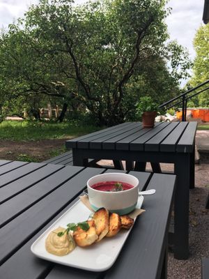 Lunch soup! at Puhuri By Tartine in Helsinki