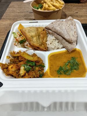 Vegan Thali at Manjit's Kitchen in Leeds