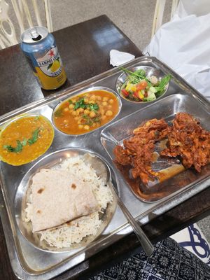 Vegan Thali at Manjit's Kitchen in Leeds