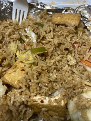 Pineapple fried rice with tofu, regular hot level  at Thai Time in Jackson