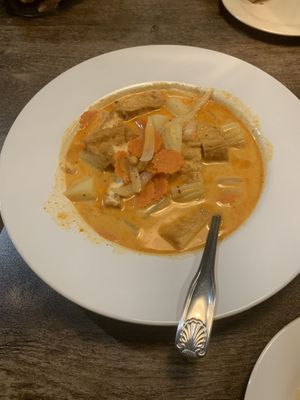 Masaman curry with tofu   at Thai Time in Jackson