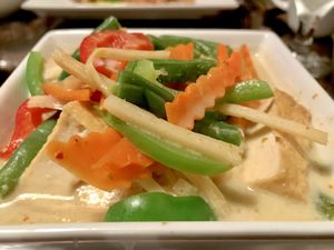 Green curry  at Thai Time in Jackson