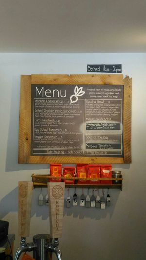Menu. at Uprooted Market & Cafe in Musquodoboit Harbour