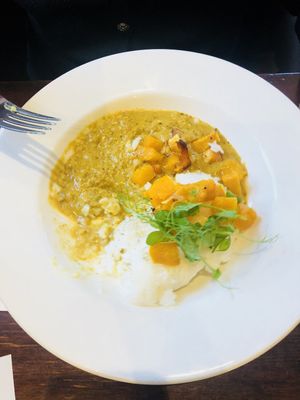 Coconut curry  at The White Lion in Coventry