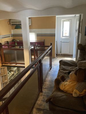 Upstairs at Mama Terra Veggie Corner in Tbilisi