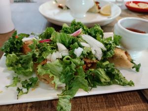 Flautas at Mama Terra Veggie Corner in Tbilisi