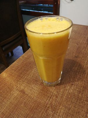 Carrot cake smoothie at Mama Terra Veggie Corner in Tbilisi