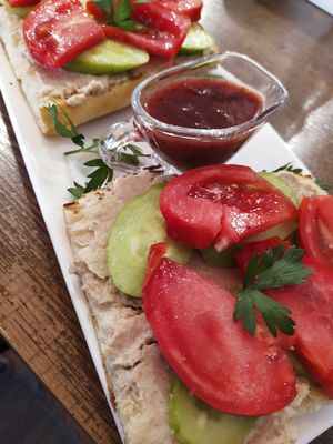 Sandwiches  at Mama Terra Veggie Corner in Tbilisi