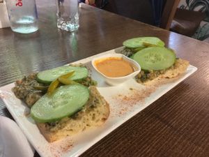 Sandwich at Mama Terra Veggie Corner in Tbilisi