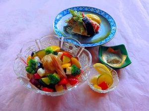 Japanese vegan bowl at Kawagoe Kou Sushi in Kawagoe