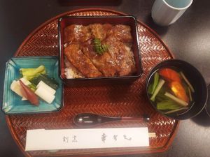 vegan eel (unagi) course ! at Kawagoe Kou Sushi in Kawagoe