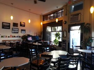 inside at MUSE on 8th in Los Angeles