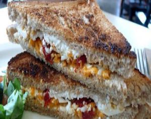 vegan grilled cheese sandwich at MUSE on 8th in Los Angeles