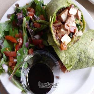 vegan tofu wrap at MUSE on 8th in Los Angeles