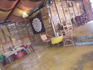 Interior at Blossom Cafe in Pai