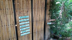 Entrance at Blossom Cafe in Pai